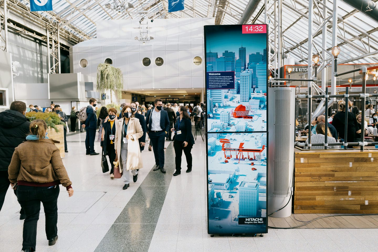 Interactive display sign at COP26