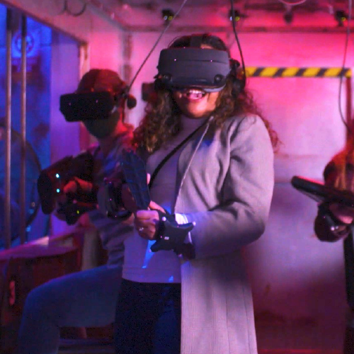 Attendee at the Netflix immersive event
