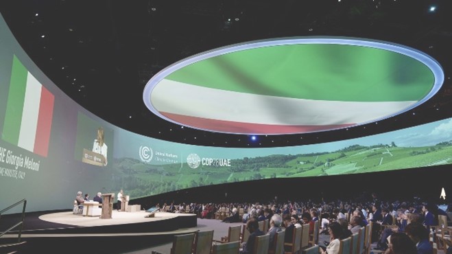 The crowd at COP28