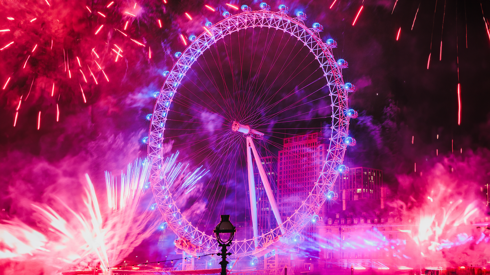 London Eye New Year Fireworks