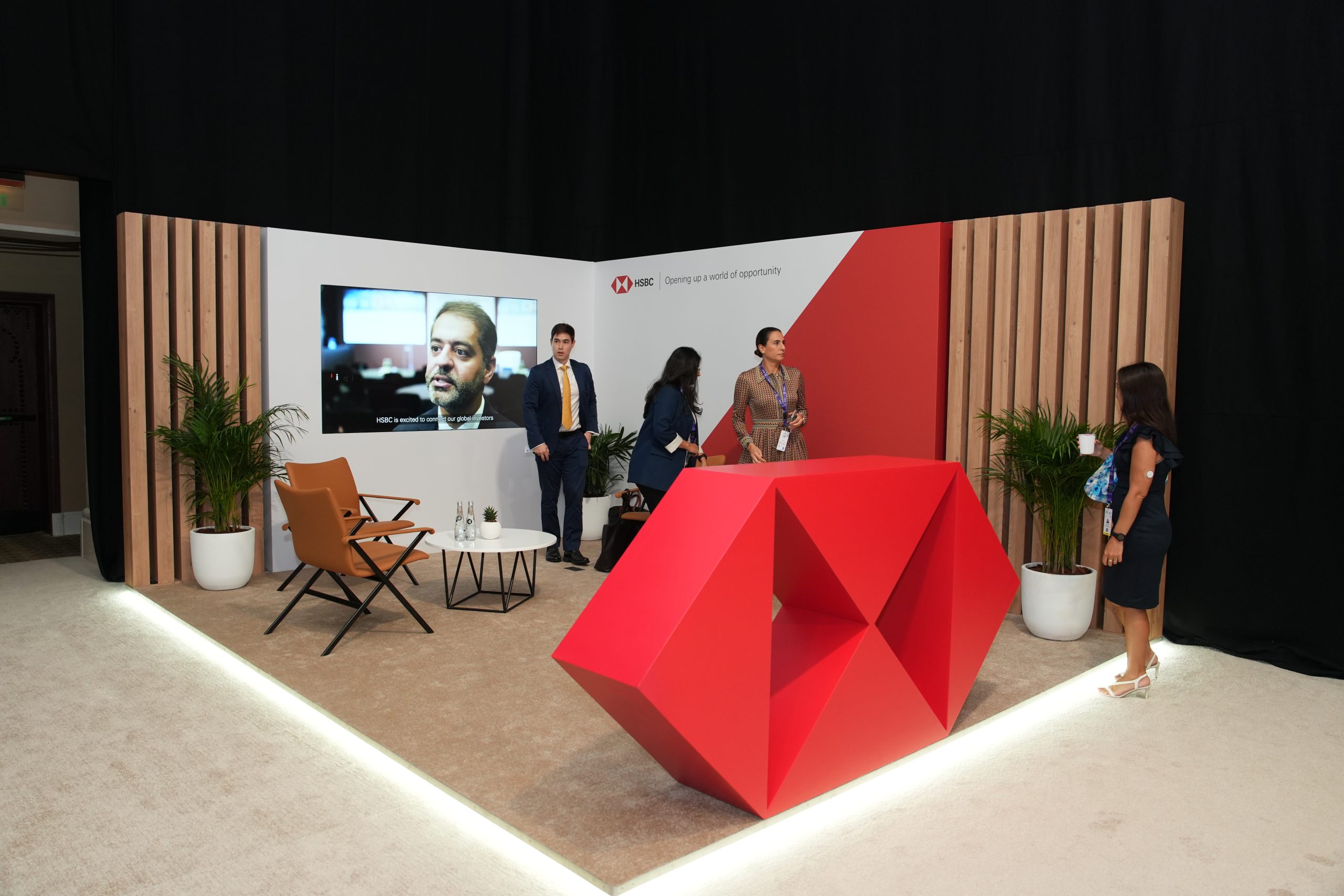 HSBC meeting area at Capital Market Summit