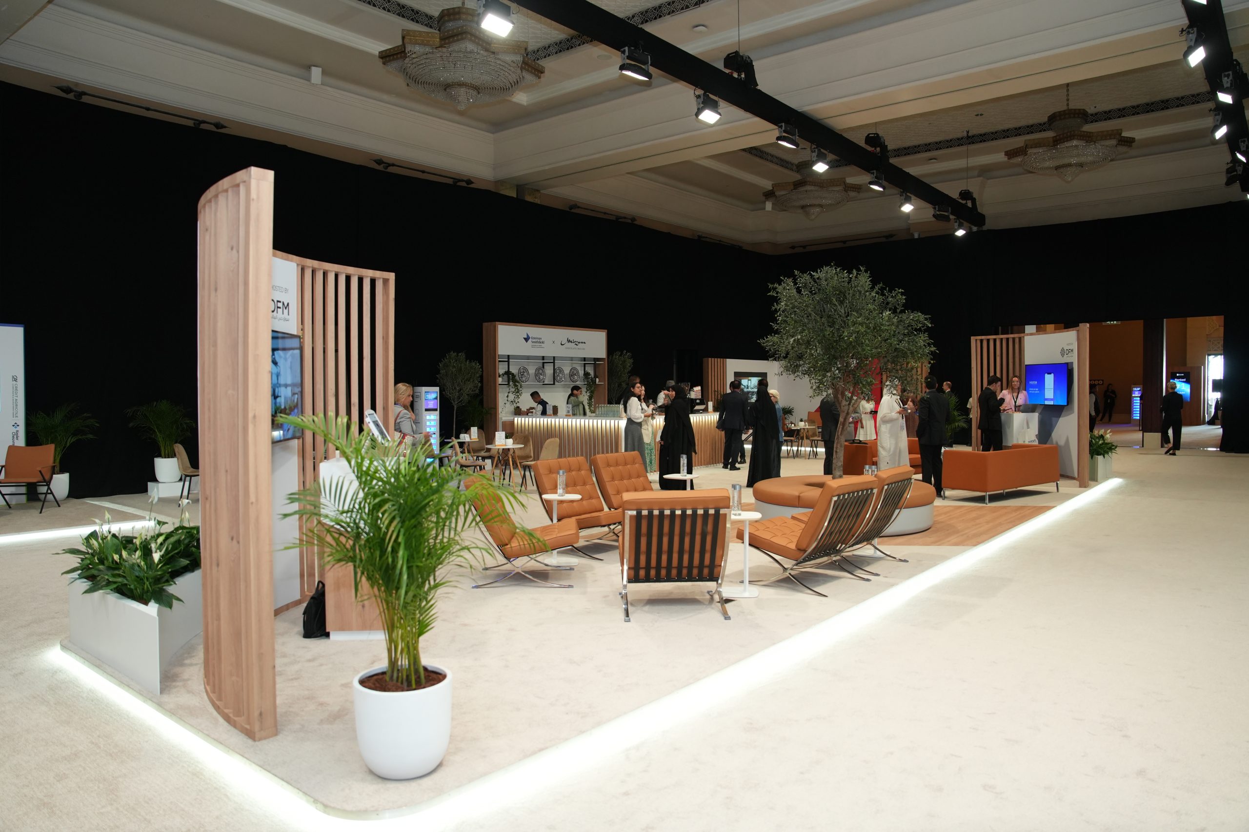 Wide view of meeting area at Capital Market Summit