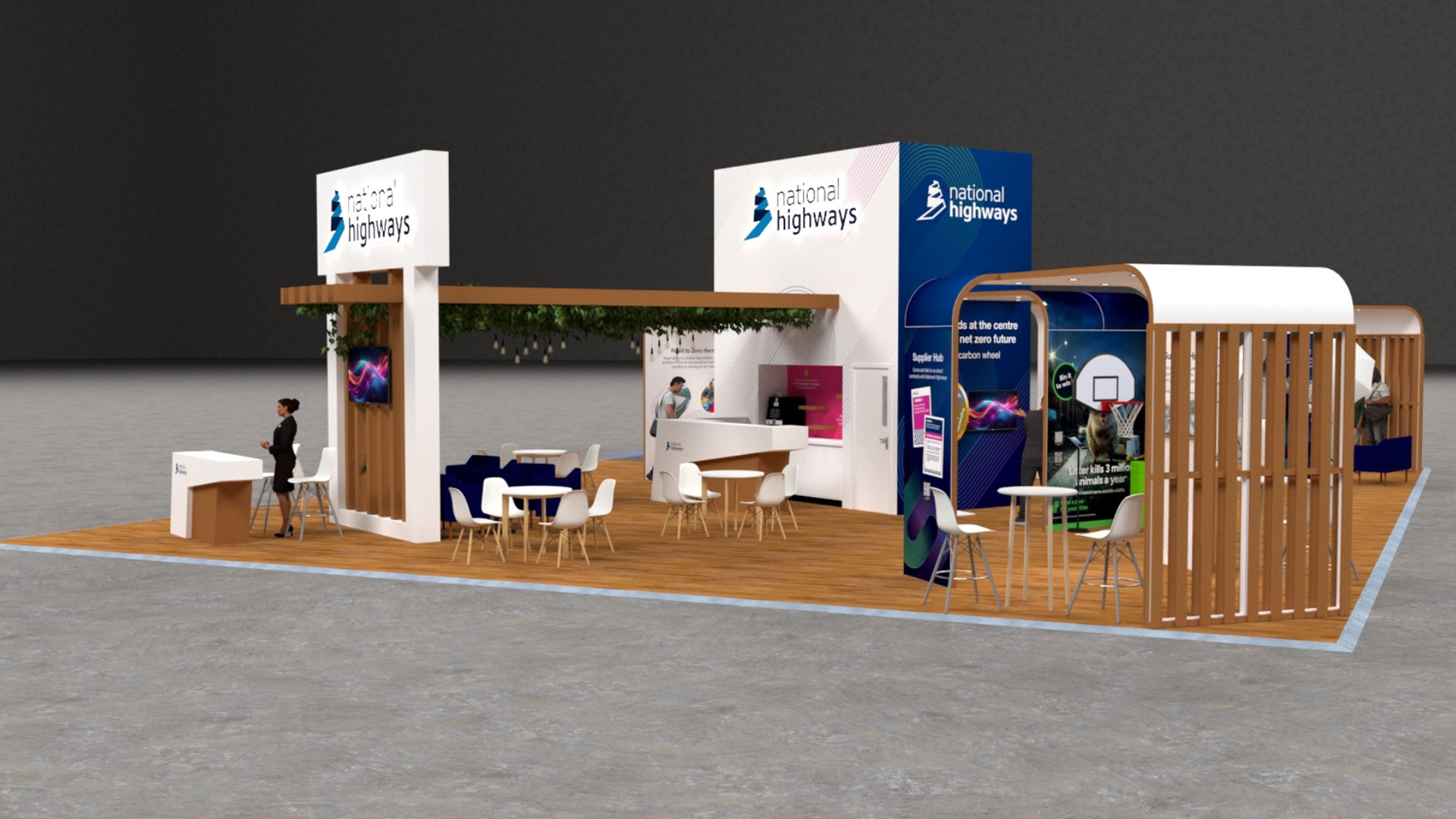 National Highways exhibition stand render